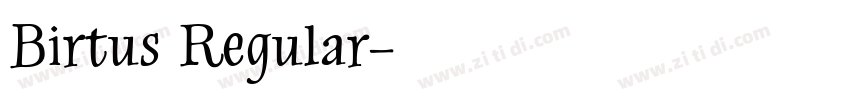 Birtus Regular字体转换
